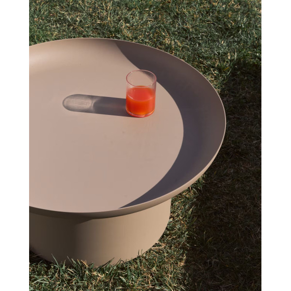 Кофейный столик La Forma Arcola O00681RR12 Бежевый Ø 70 см-2