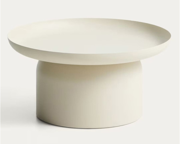 Кофейный столик La Forma Arcola O00681RR39 Экрю Ø 70 см-4