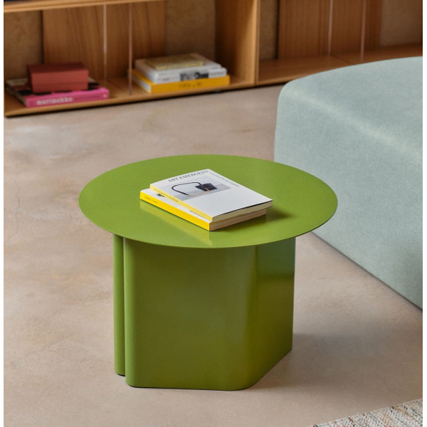 Журнальний столик La Forma Arvin T00077RR06 Зеленый Ø 55 см-0