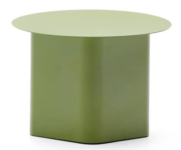 Журнальний столик La Forma Arvin T00077RR06 Зеленый Ø 55 см-8