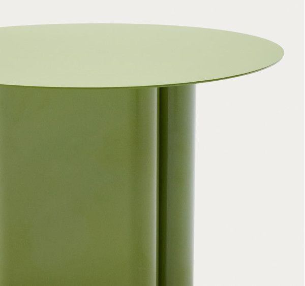 Журнальний столик La Forma Arvin T00077RR06 Зеленый Ø 55 см-9