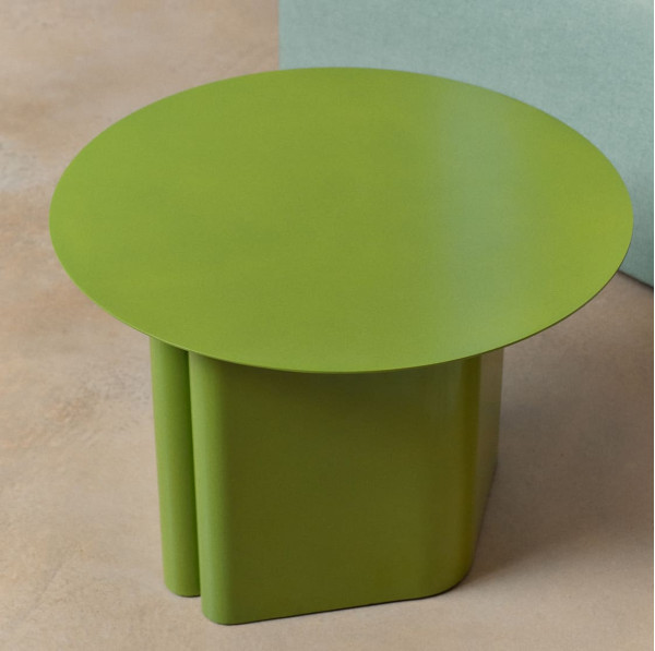 Журнальний столик La Forma Arvin T00077RR06 Зеленый Ø 55 см-2