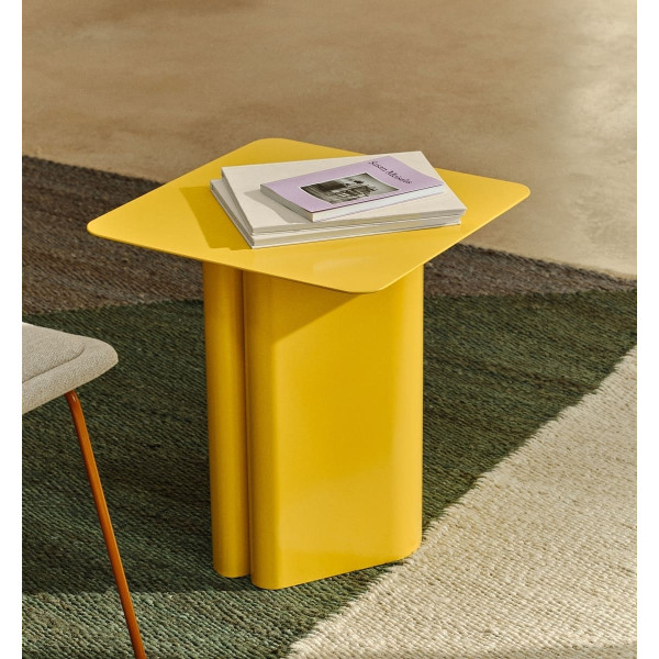 Журнальний столик La Forma Arvin T00079RR31 Желтый 42х42 см-0