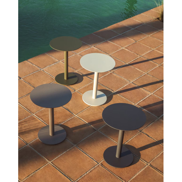 Журнальний столик La Forma Asinara O00694RR15 Графіт Ø 40 см-2