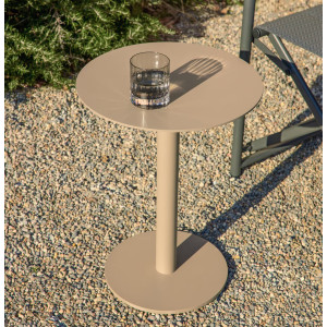 Журнальний столик La Forma Asinara O00694RR39 Бежевий Ø 40 см