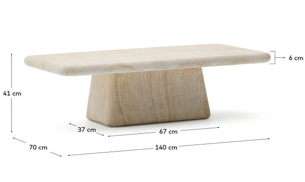 Кофейный столик La Forma Drasi O00030CE39 140х70 см-10