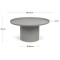 Кофейный стол La Forma FLEKSA LH0160R03 Серый-6-thumb