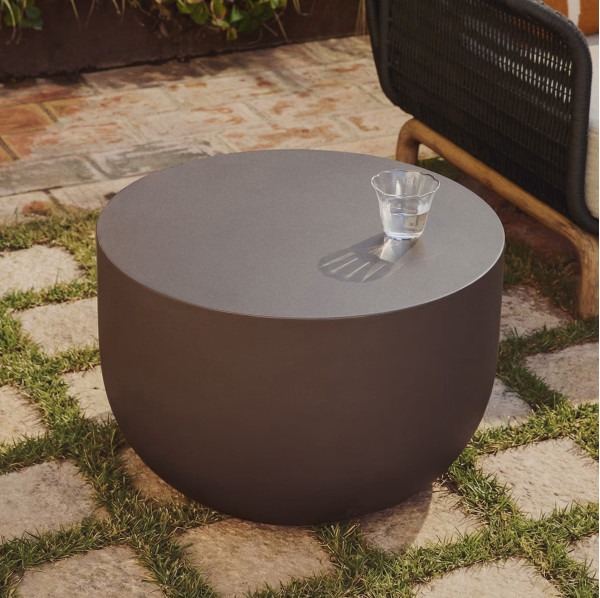 Уличный журнальный столик La Forma Garbet J0300018PR09 Коричневый Ø 60 см-0