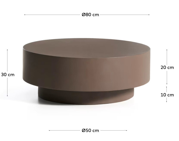 Журнальний столик La Forma GARBET J0300032PR09 Ø 80 см-10