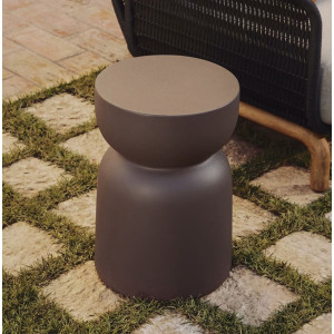 Уличный журнальный столик La Forma Garbet J2200014PR09 Коричневый Ø 32 см