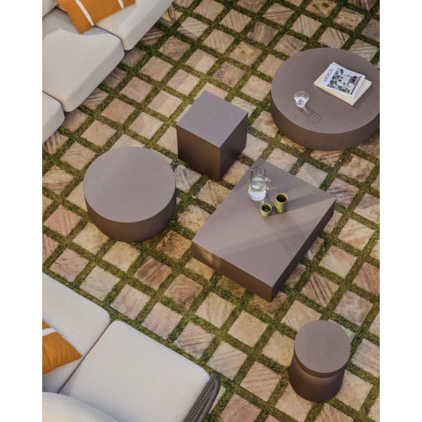 Вуличний журнальний столик La Forma Garbet J2200014PR09 Коричневий Ø 32 см-2