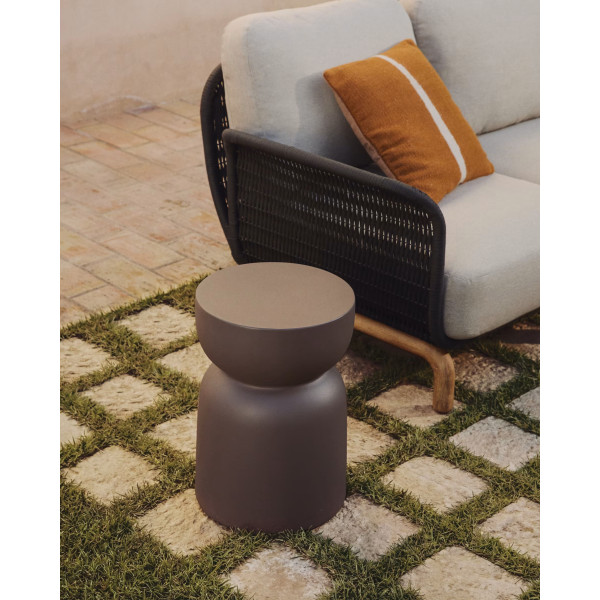 Вуличний журнальний столик La Forma Garbet J2200014PR09 Коричневий Ø 32 см-1