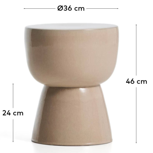 Журнальний столик La Forma MESQUIDA J2200023KK12 Екрю Ø 36 см-7