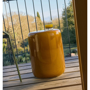 Журнальный столик La Forma MESQUIDA O00459KK29 Горчичный Ø 35 см