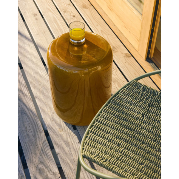 Журнальный столик La Forma MESQUIDA O00459KK29 Горчичный Ø 35 см-1