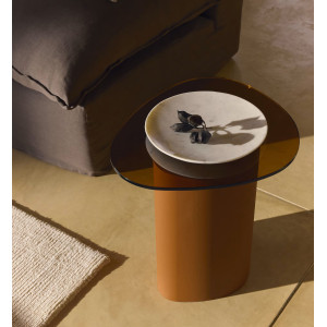 Журнальный столик La Forma Olir T00229CR10 Коричневый 48х47 см