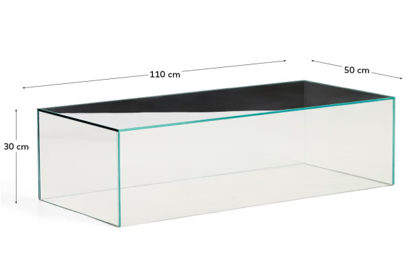 Журнальный столик La Forma Orlia T00539CR05 Прозрачный 110х50 см-3