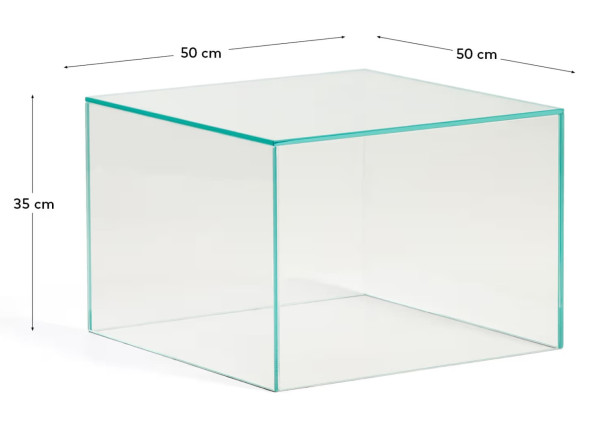 Журнальний столик La Forma Orlia T00540CR05 Прозорий 50х50 см-4