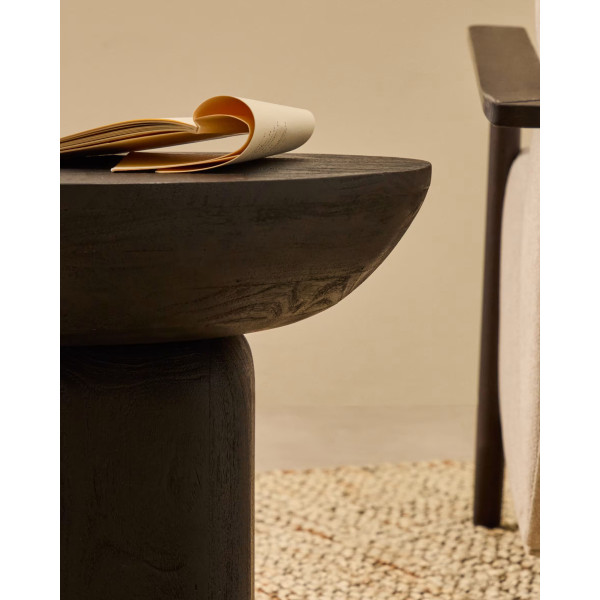 Кофейный столик La Forma Ovak T00037MA01 Черный Ø 50 см-1