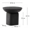 Кофейный столик La Forma Ovak T00037MA01 Черный Ø 50 см-6-thumb