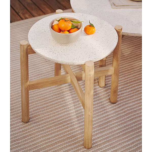 Кавовий столик La Forma Pola J0300042PR05 Ø 50 см-0