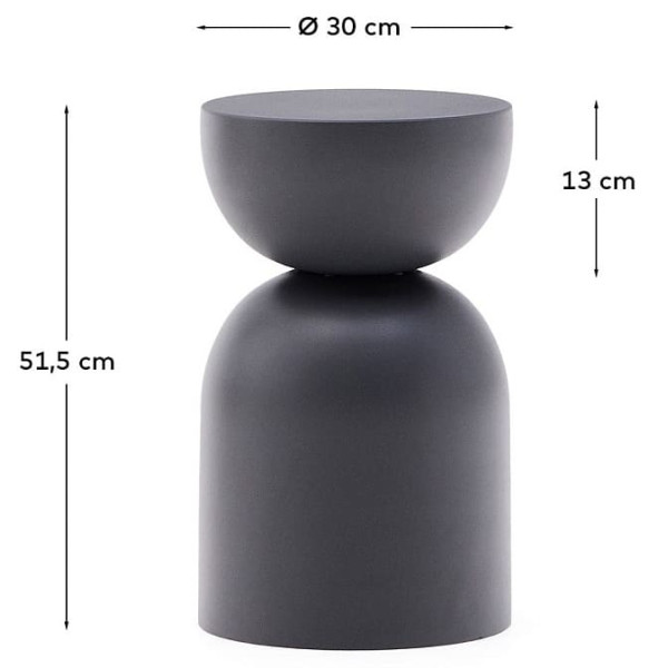 Кавовий столик La Forma RACHELL T00101RR15 Сірий Ø 30.5 см-5