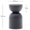 Кавовий столик La Forma RACHELL T00101RR15 Сірий Ø 30.5 см-5-thumb