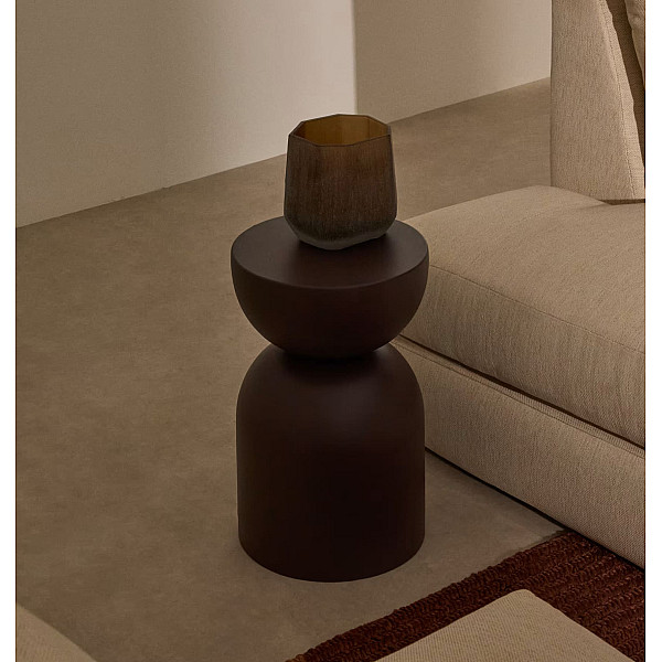 Кавовий столик La Forma RACHELL T00102RR34 Фіолетовий Ø 30.5 см-0