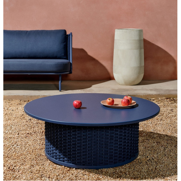 Журнальный столик La Forma Sedalis O00099RO25 Синий Ø 99 см-0