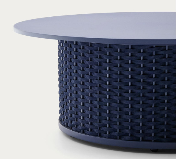 Журнальный столик La Forma Sedalis O00099RO25 Синий Ø 99 см-4