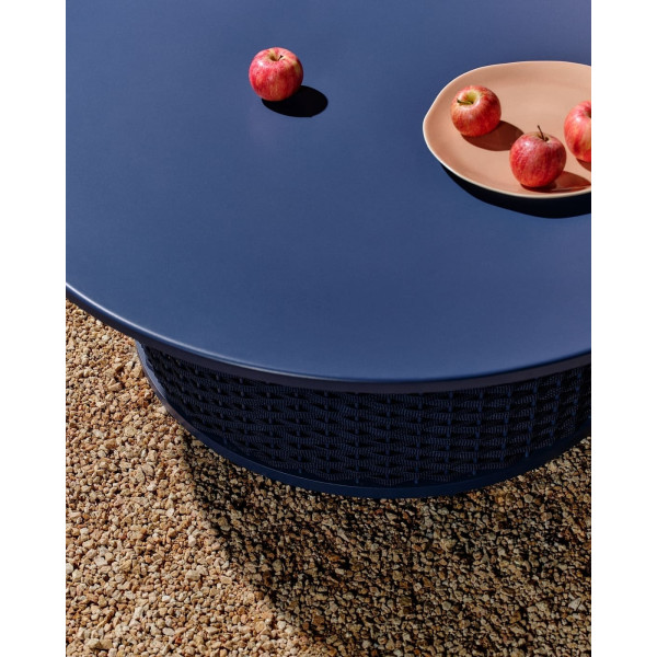 Журнальный столик La Forma Sedalis O00099RO25 Синий Ø 99 см-2