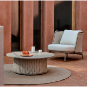 Журнальний столик La Forma Sedalis O00099RO39 Сіро-коричневий Ø 99 см