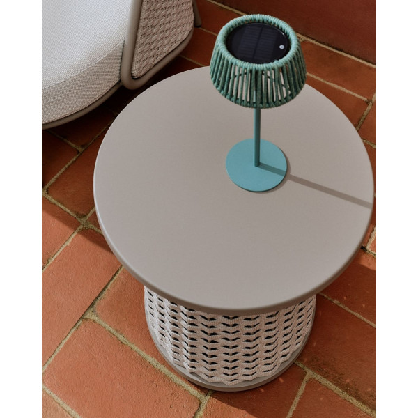 Кофейный столик La Forma Sedalis O00098RO39 Серо-коричневый Ø 50 см-1