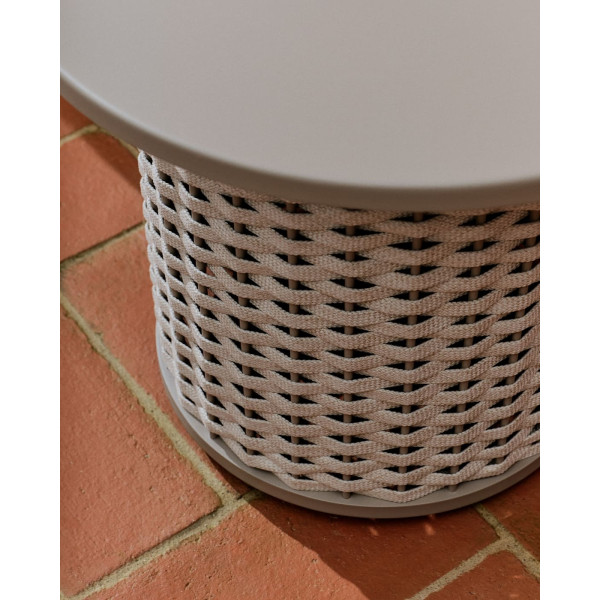 Кофейный столик La Forma Sedalis O00098RO39 Серо-коричневый Ø 50 см-3