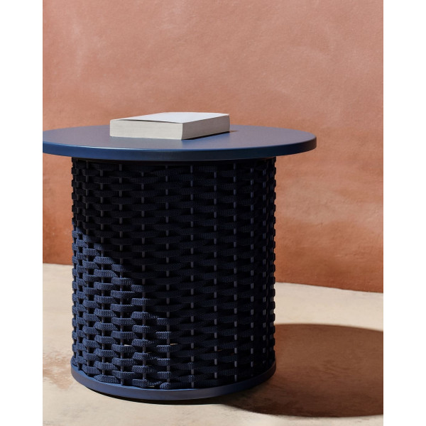 Кофейный столик La Forma Sedalis O00098RO25 Синий Ø 50 см-1