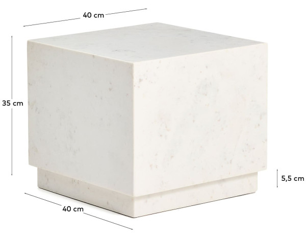 Приставной столик La Forma Sorein T00292PM05 Белый 40х40 см-6