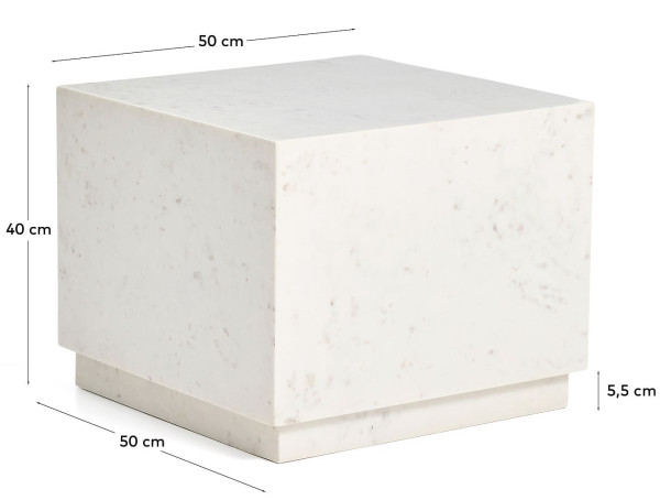 Приставной столик La Forma Sorein T00296PM05 Белый 50х50 см-6