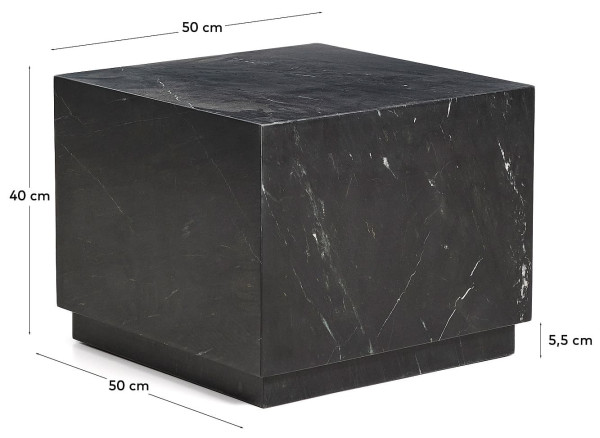 Приставной столик La Forma Sorein T00298PM01 Черный 50х50 см-9