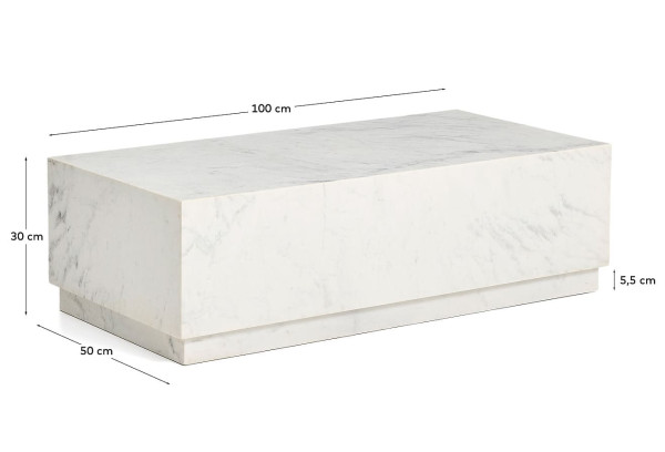 Журнальный столик La Forma Sorein T00300PM05 Белый 100х50 см-7