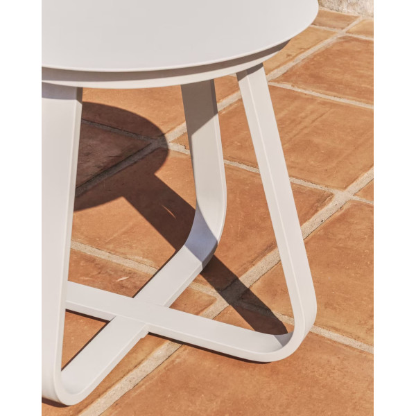 Садовый журнальный столик La Forma Tamaris O00663RR39 Экрю Ø 48 см-3