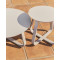 Садовый журнальный столик La Forma Tamaris O00663RR39 Экрю Ø 48 см-2-thumb