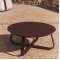 Садовый журнальный столик La Forma Tamaris O00664RR09 Коричневый Ø 80 см-0-thumb
