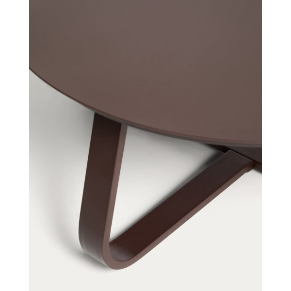 Садовый журнальный столик La Forma Tamaris O00664RR09 Коричневый Ø 80 см-7