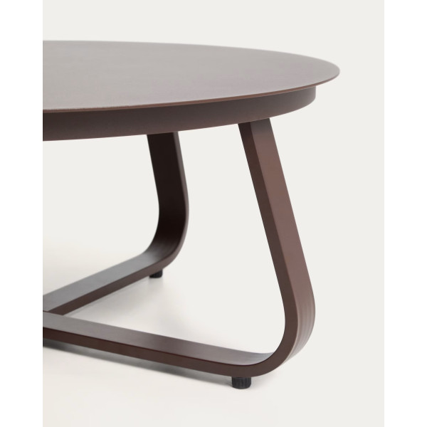 Садовый журнальный столик La Forma Tamaris O00664RR09 Коричневый Ø 80 см-6