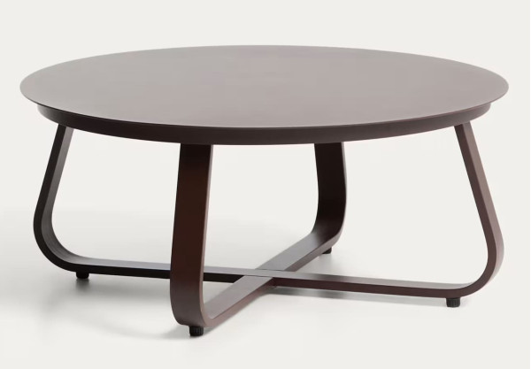 Садовый журнальный столик La Forma Tamaris O00664RR09 Коричневый Ø 80 см-5