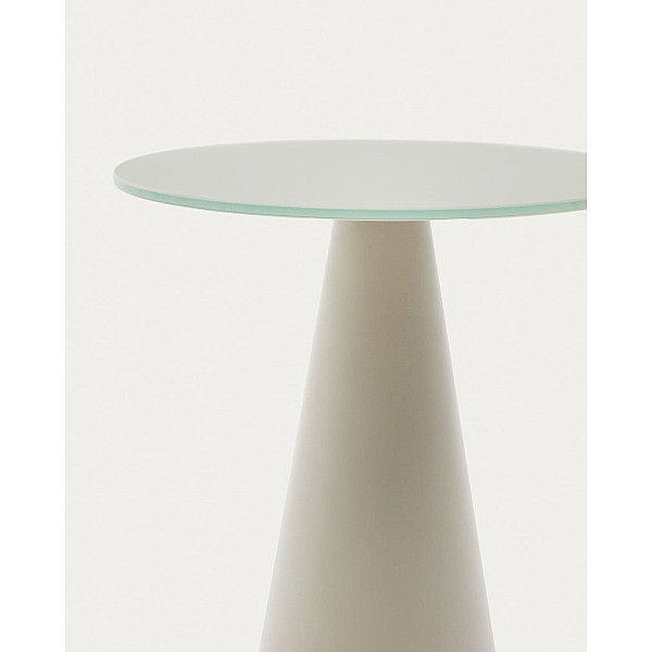 Кавовий столик La Forma WILSHIRE T00017CR03 Сірий Ø 35 см-3