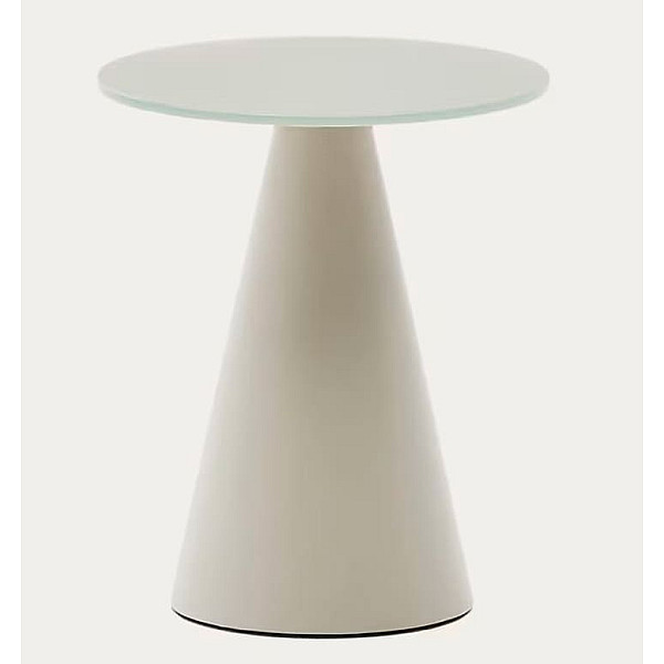 Кавовий столик La Forma WILSHIRE T00017CR03 Сірий Ø 35 см-2