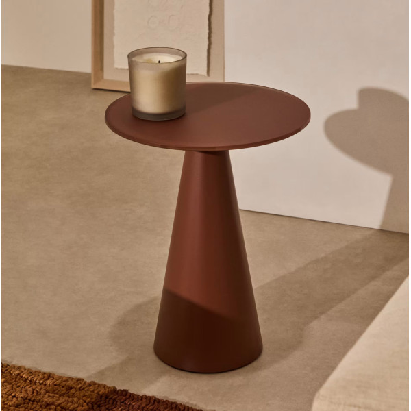 Кофейный столик La Forma WILSHIRE T00017CR16 Теракотовий Ø 35 см-0