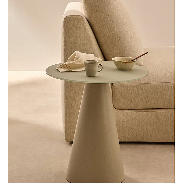 Кофейный столик La Forma WILSHIRE T0500003CR03 Серый Ø 50 см-0