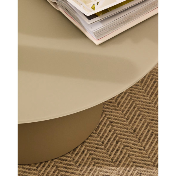 Кавовий столик La Forma WILSHIRE T0600003CR03 Сірий Ø 80 см-2